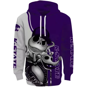 kansas state wildcats jack skellington purple hoodie best selling