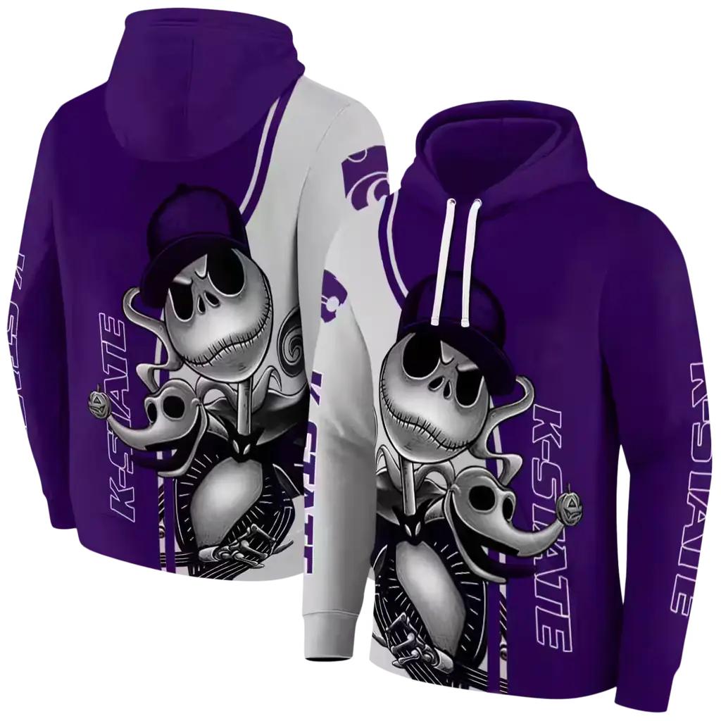 kansas state wildcats jack skellington purple hoodie fashion forward kansas state wildcats jack skellington purple hoodie fashion forward