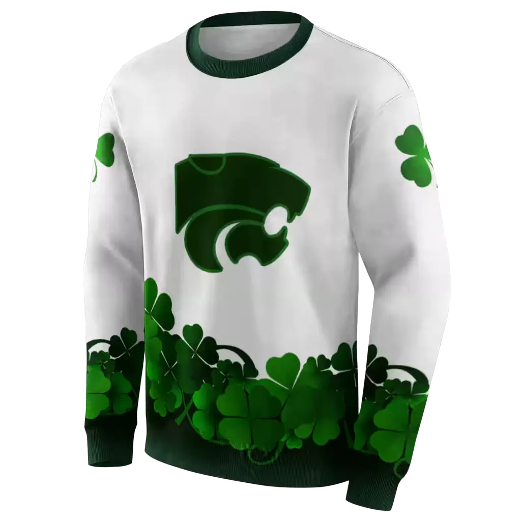 kansas state wildcats lucky motif white green hoodie new arrival kansas state wildcats lucky motif white green hoodie new arrival