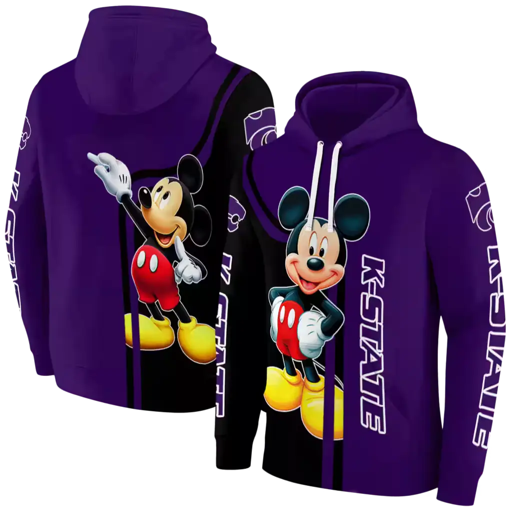 kansas state wildcats mickey mouse purple black hoodie fashion forward kansas state wildcats mickey mouse purple black hoodie fashion forward
