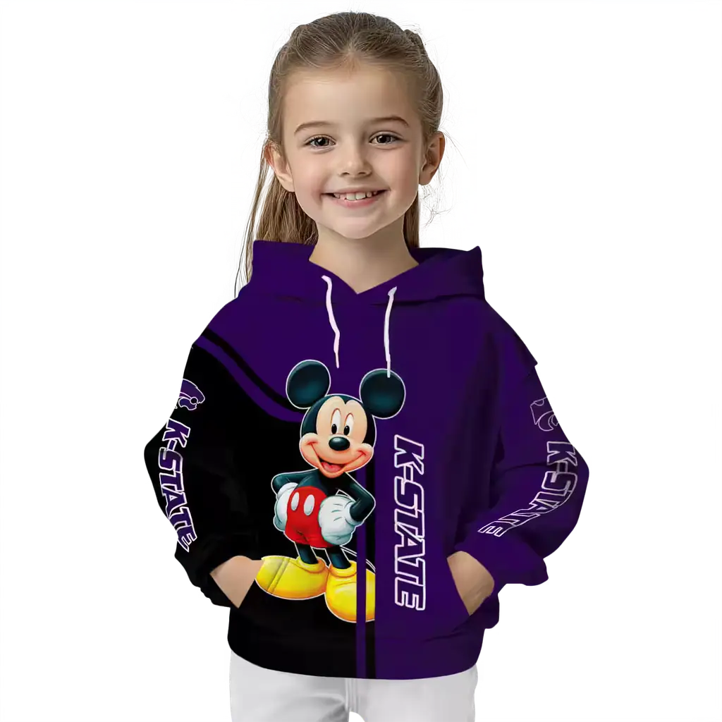 kansas state wildcats mickey mouse purple black hoodie top rated kansas state wildcats mickey mouse purple black hoodie top rated