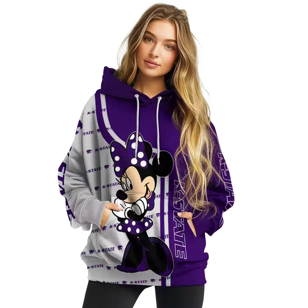 kansas state wildcats minnie mouse purple hoodie high quality kansas state wildcats minnie mouse purple hoodie high quality