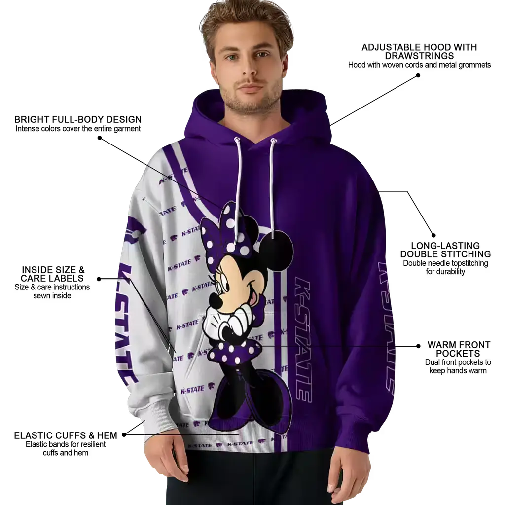 kansas state wildcats minnie mouse purple hoodie latest model kansas state wildcats minnie mouse purple hoodie latest model