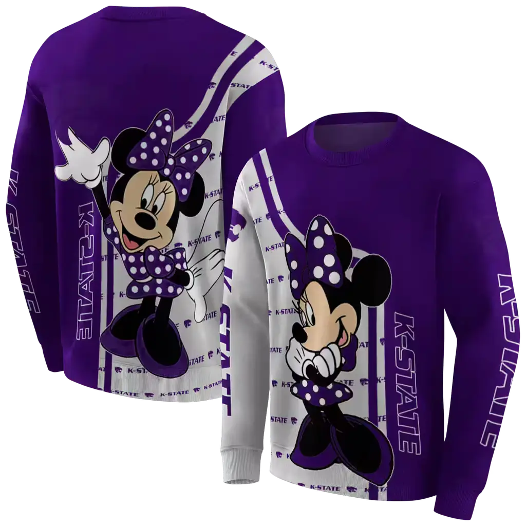 kansas state wildcats minnie mouse purple hoodie premium grade kansas state wildcats minnie mouse purple hoodie premium grade