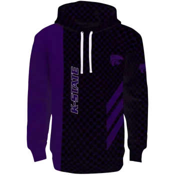kansas state wildcats monogram pattern purple hoodie best selling