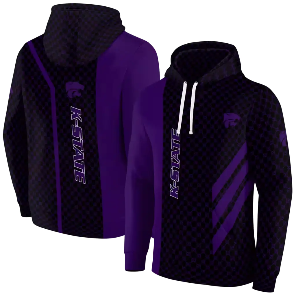 kansas state wildcats monogram pattern purple hoodie fashion forward kansas state wildcats monogram pattern purple hoodie fashion forward