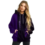 kansas state wildcats monogram pattern purple hoodie best selling