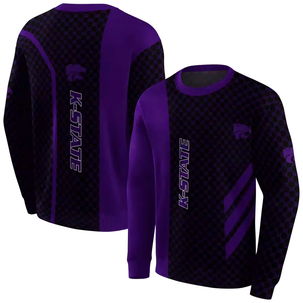 kansas state wildcats monogram pattern purple hoodie premium grade kansas state wildcats monogram pattern purple hoodie premium grade
