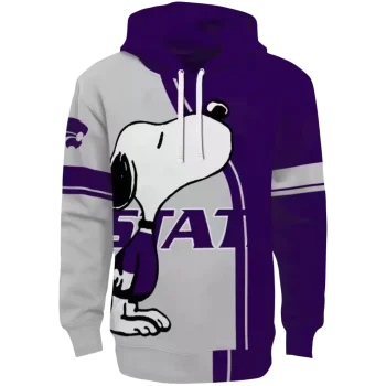 kansas state wildcats playful snoopy purple hoodie best selling