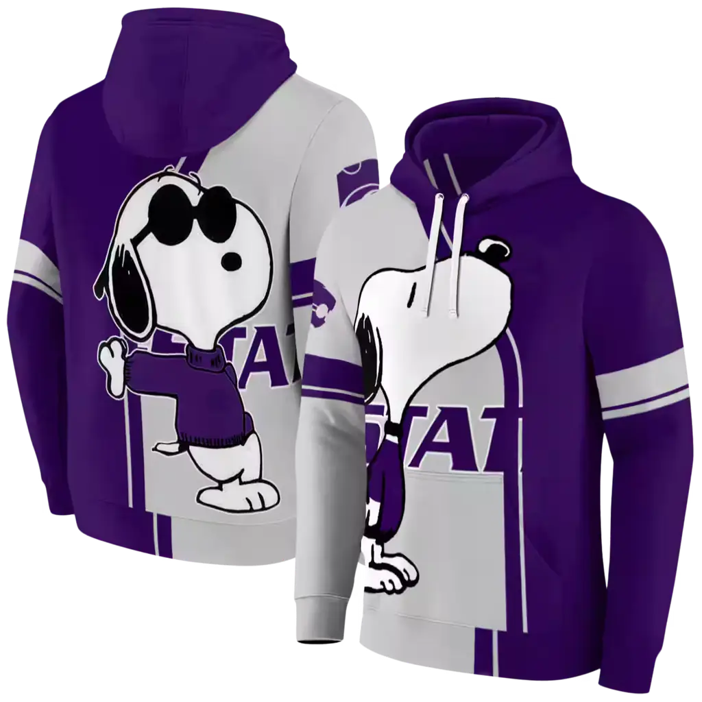 kansas state wildcats playful snoopy purple hoodie fashion forward kansas state wildcats playful snoopy purple hoodie fashion forward