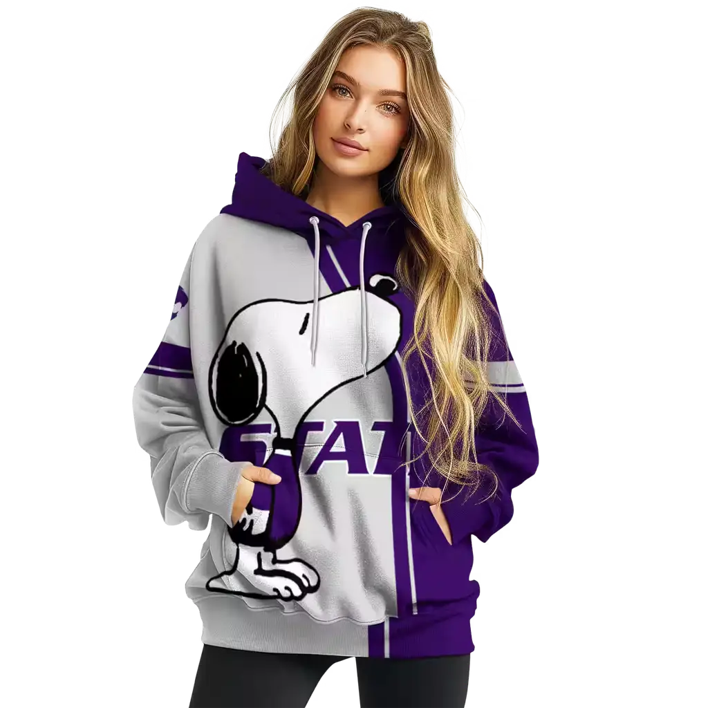 kansas state wildcats playful snoopy purple hoodie high quality kansas state wildcats playful snoopy purple hoodie high quality