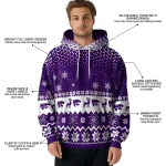 kansas state wildcats reindeer motif purple hoodie best selling
