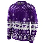 kansas state wildcats reindeer motif purple hoodie best selling
