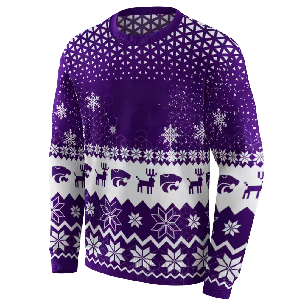 kansas state wildcats reindeer motif purple hoodie new arrival kansas state wildcats reindeer motif purple hoodie new arrival