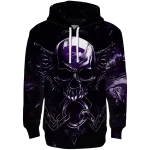 kansas state wildcats skull artwork purple black hoodie best selling