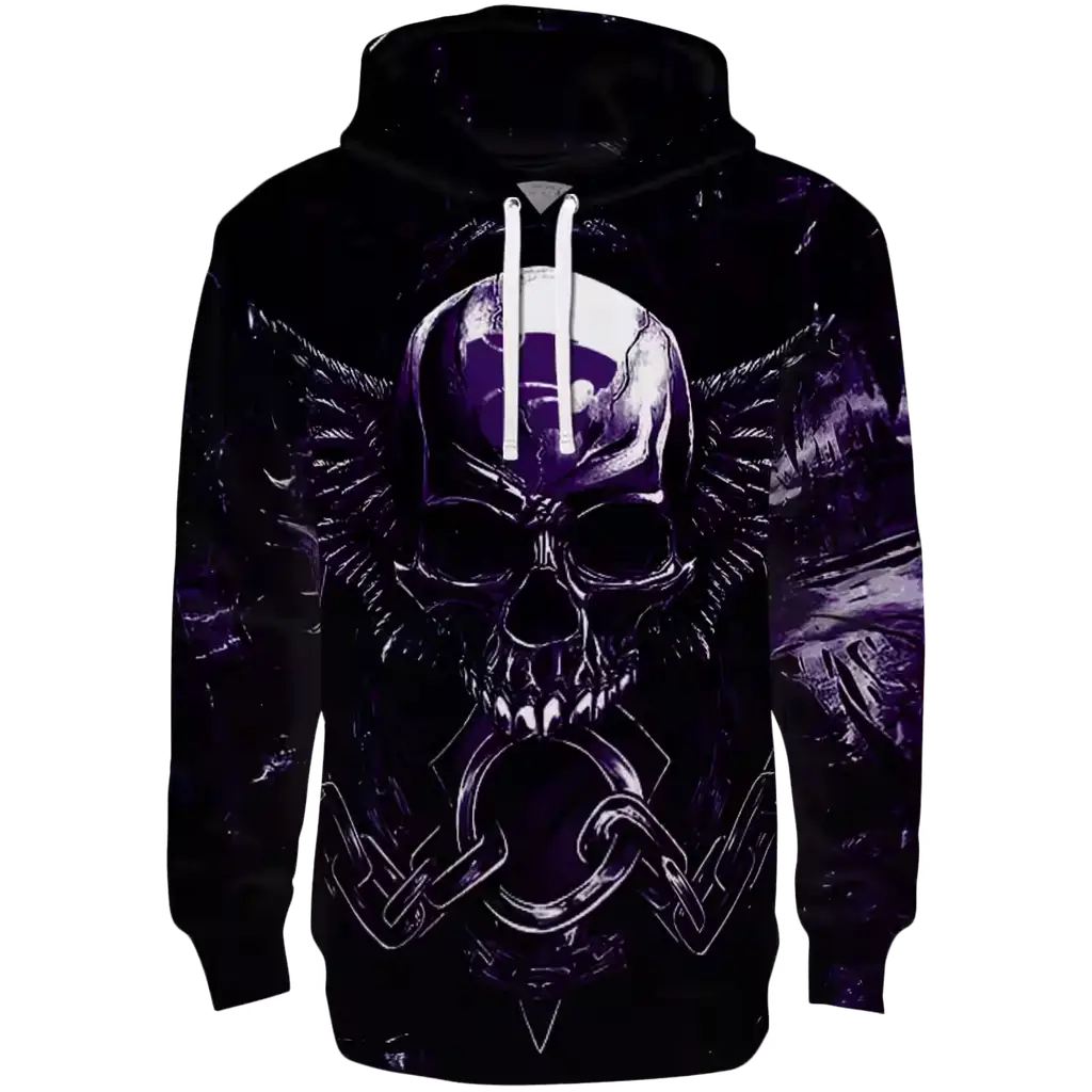 kansas state wildcats skull artwork purple black hoodie best selling kansas state wildcats skull artwork purple black hoodie best selling