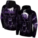 kansas state wildcats skull artwork purple black hoodie best selling
