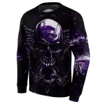 kansas state wildcats skull artwork purple black hoodie best selling