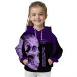 kansas state wildcats skull motif purple black hoodie best selling