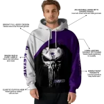 kansas state wildcats skull punisher grey black hoodie best selling