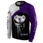 kansas state wildcats skull punisher grey black hoodie best selling