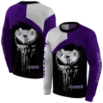 kansas state wildcats skull punisher grey black hoodie best selling