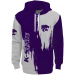 kansas state wildcats splatter effect purple hoodie best selling