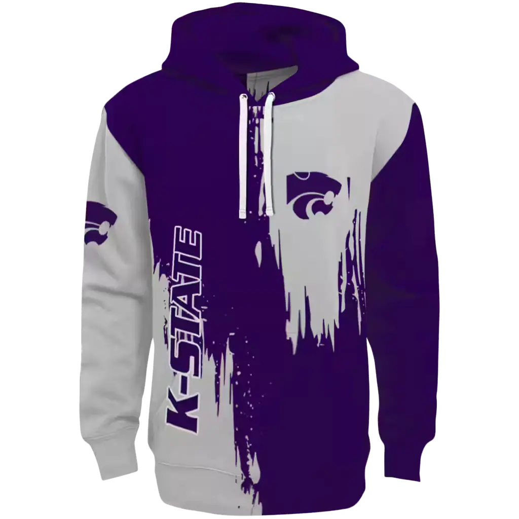 kansas state wildcats splatter effect purple hoodie best selling kansas state wildcats splatter effect purple hoodie best selling