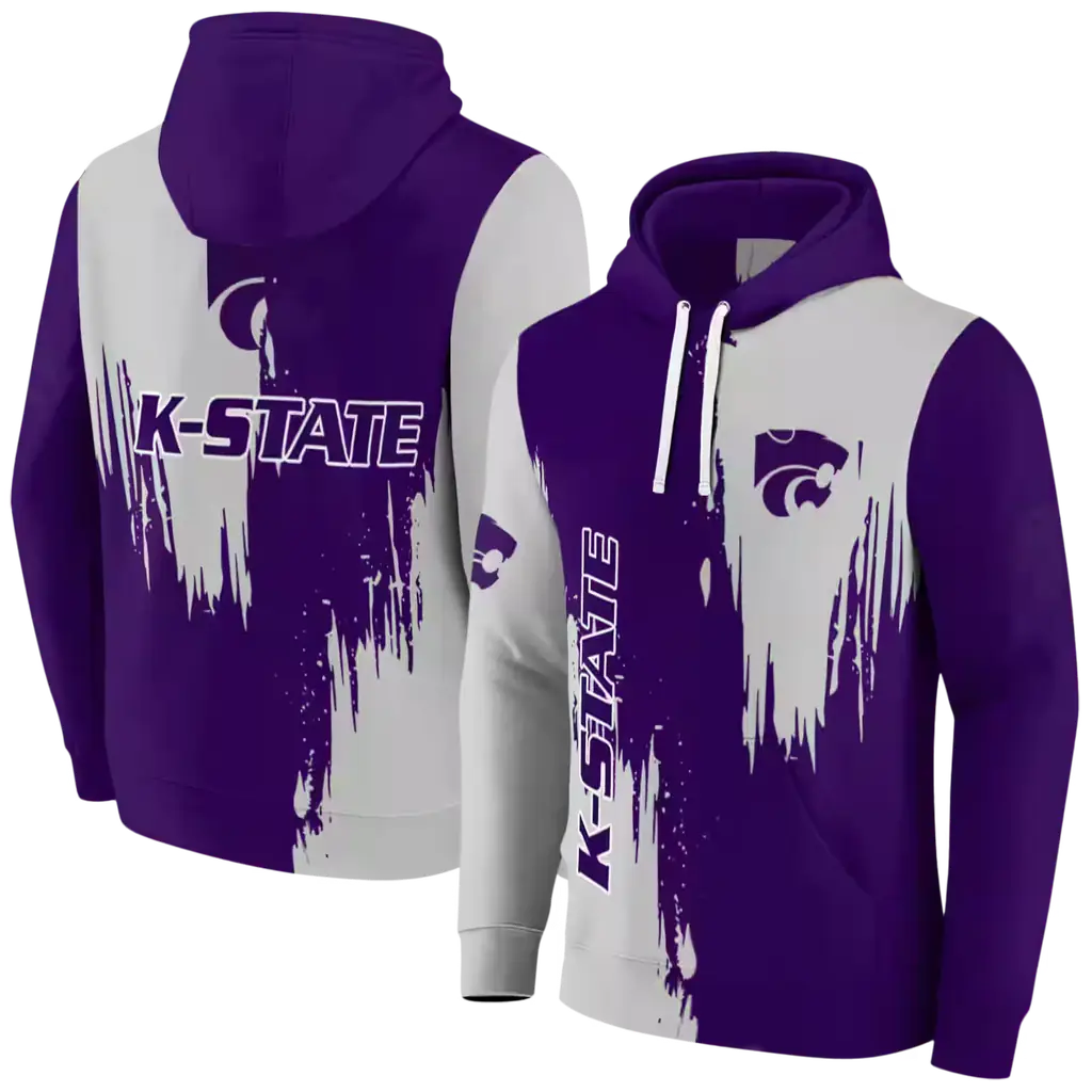 kansas state wildcats splatter effect purple hoodie fashion forward kansas state wildcats splatter effect purple hoodie fashion forward