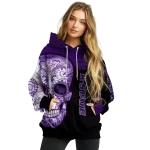 kansas state wildcats sugar skull purple black hoodie best selling