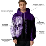 kansas state wildcats sugar skull purple black hoodie best selling