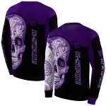 kansas state wildcats sugar skull purple black hoodie best selling