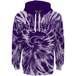 kansas state wildcats tie dye pattern purple hoodie best selling