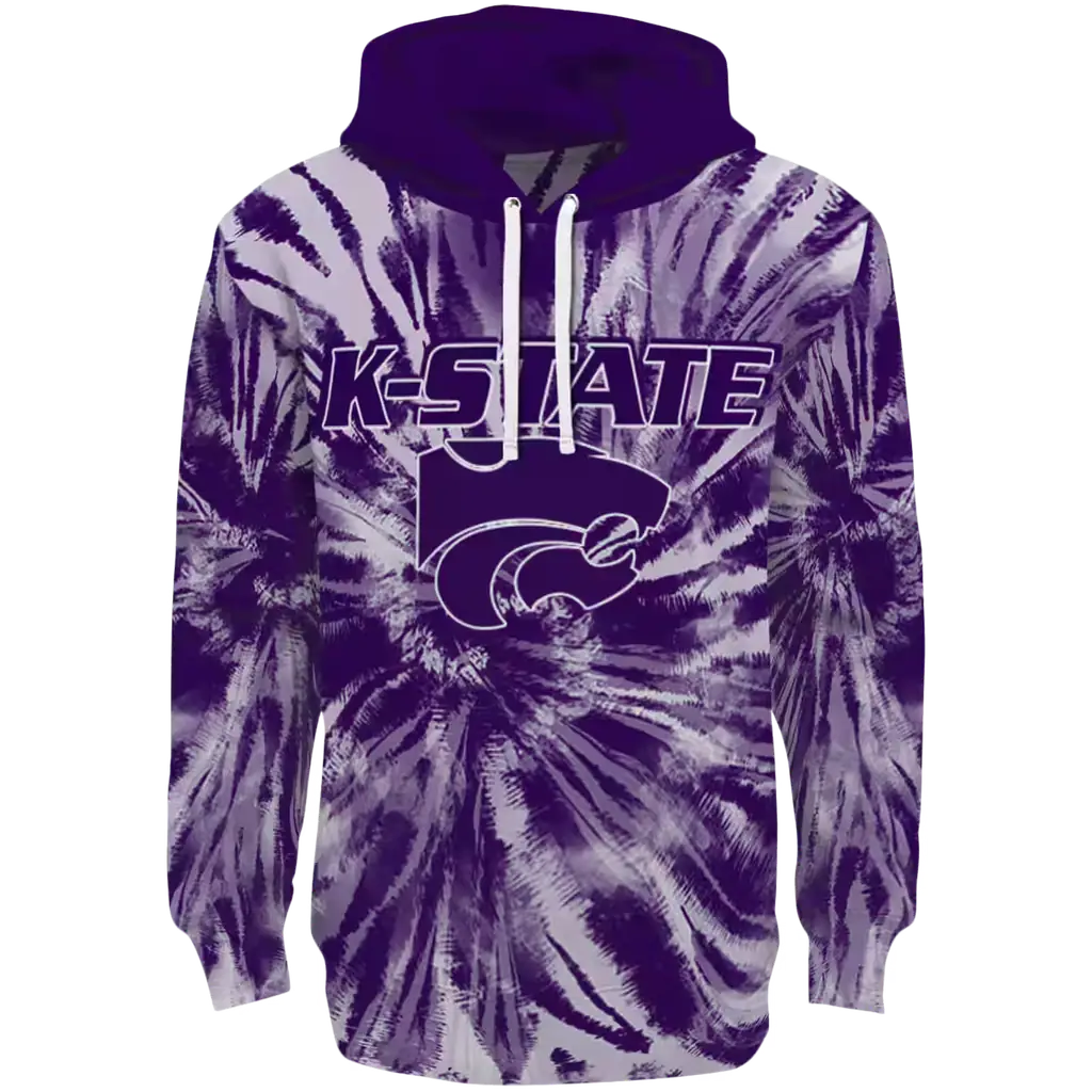 kansas state wildcats tie dye pattern purple hoodie best selling kansas state wildcats tie dye pattern purple hoodie best selling