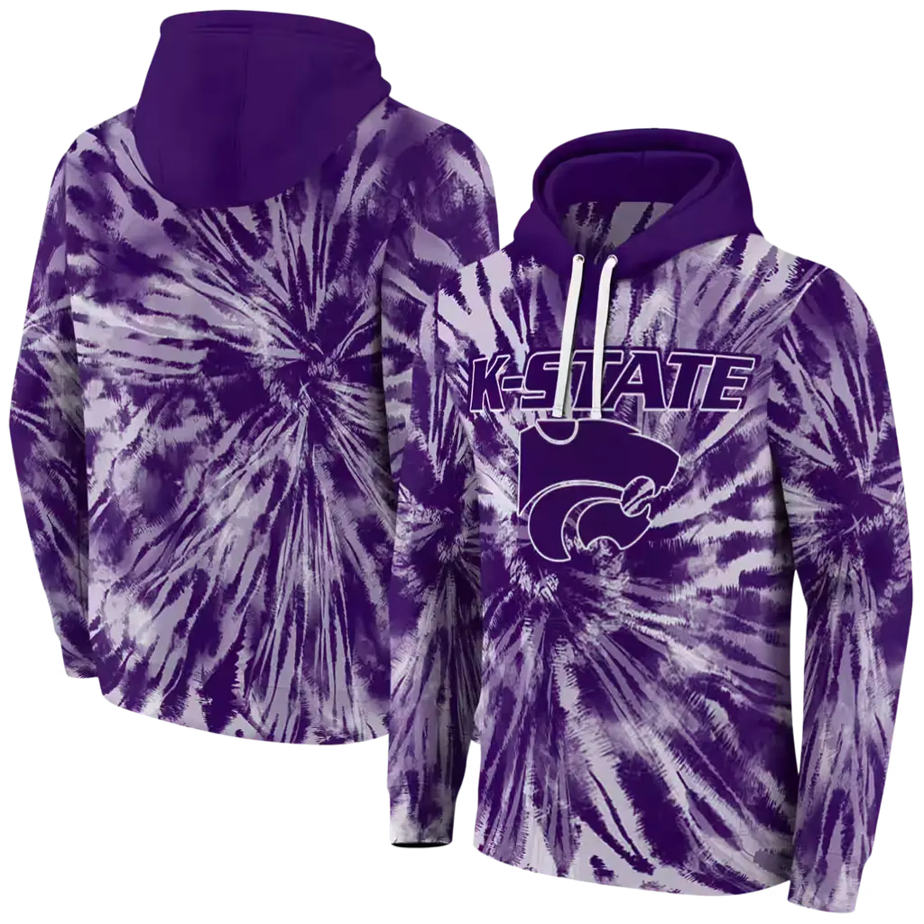 kansas state wildcats tie dye pattern purple hoodie fashion forward kansas state wildcats tie dye pattern purple hoodie fashion forward