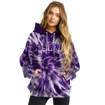 kansas state wildcats tie dye pattern purple hoodie best selling