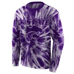 kansas state wildcats tie dye pattern purple hoodie best selling