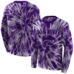 kansas state wildcats tie dye pattern purple hoodie best selling