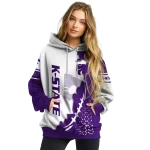 kansas state wildcats triangular pattern purple white hoodie best selling