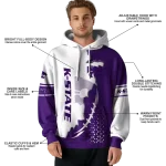 kansas state wildcats triangular pattern purple white hoodie best selling