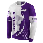kansas state wildcats triangular pattern purple white hoodie best selling