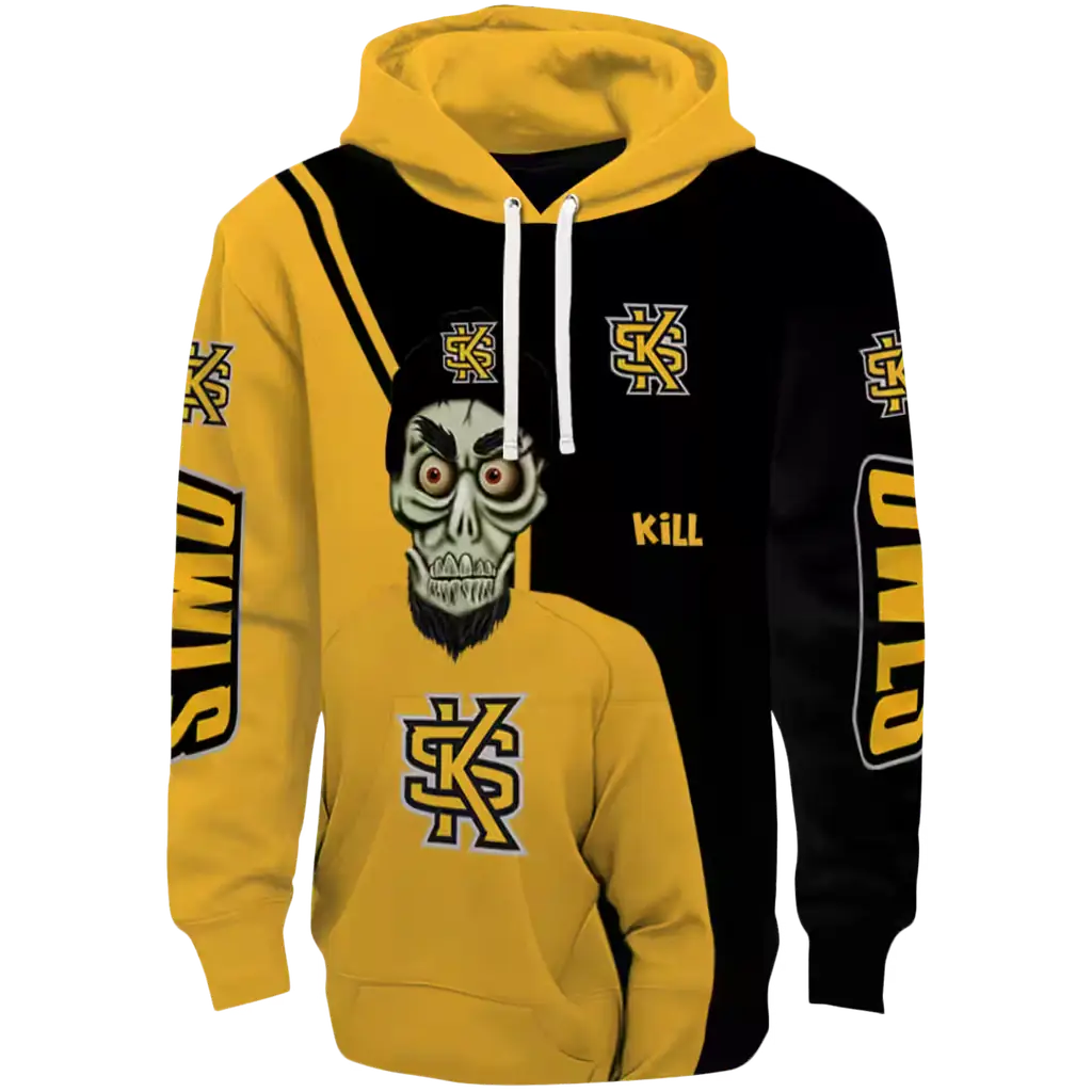 kennesaw state owls achmed skull gold hoodie best selling kennesaw state owls achmed skull gold hoodie best selling
