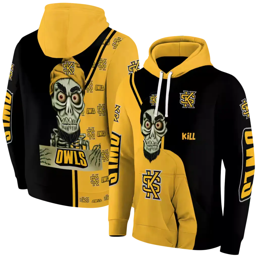 kennesaw state owls achmed skull gold hoodie fashion forward kennesaw state owls achmed skull gold hoodie fashion forward