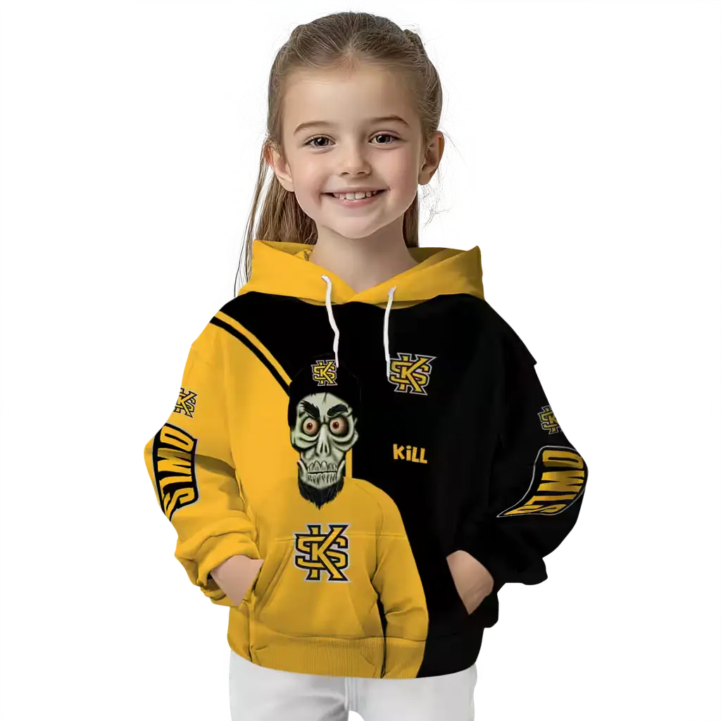 kennesaw state owls achmed skull gold hoodie top rated kennesaw state owls achmed skull gold hoodie top rated