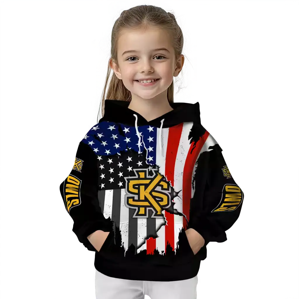 kennesaw state owls american pride black hoodie top rated kennesaw state owls american pride black hoodie top rated