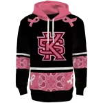 kennesaw state owls awareness ribbon black pink hoodie best selling