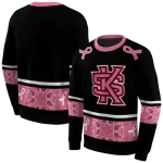 kennesaw state owls awareness ribbon black pink hoodie best selling