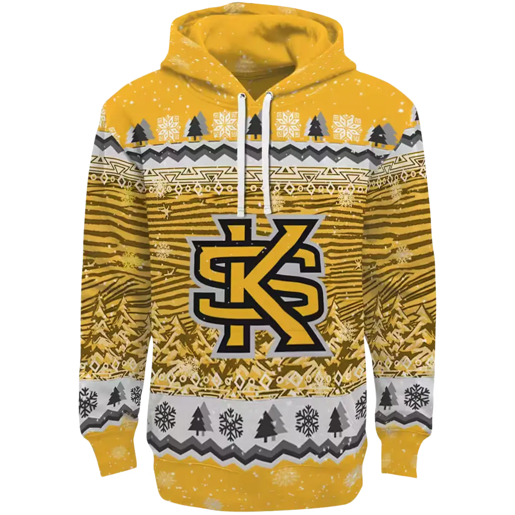 kennesaw state owls christmas trees gold hoodie best selling kennesaw state owls christmas trees gold hoodie best selling