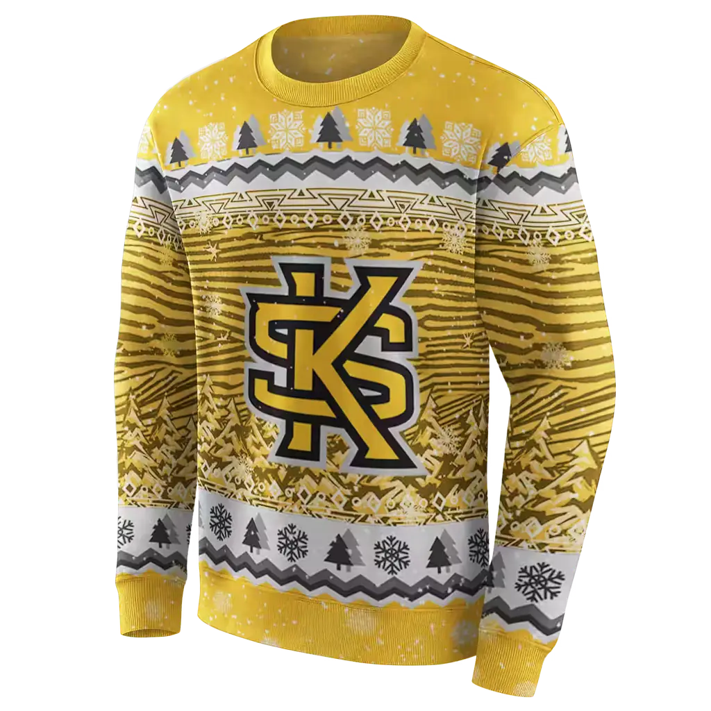 kennesaw state owls christmas trees gold hoodie new arrival kennesaw state owls christmas trees gold hoodie new arrival