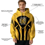 kennesaw state owls concentric lines gold black hoodie best selling